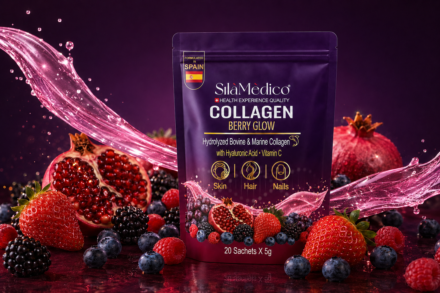 Collagen Berry Glow with mixed berries